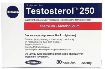 Бустер тестостерону Megabol Testosterol 30 капсул (5907582338017)