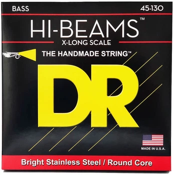 Струны для бас-гитары DR STRINGS HI-BEAM BASS - MEDIUM - LONG SCALE - 5-STRING (45-130)