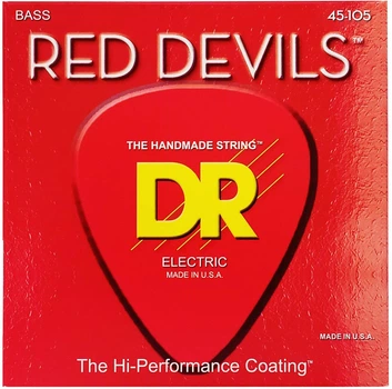 Струни для бас-гітари DR STRINGS RED DEVILS BASS - MEDIUM (45-105)