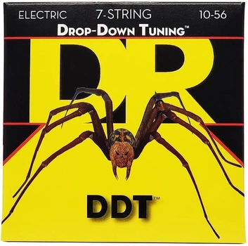 Струны для электрогитары DR STRINGS DDT DROP DOWN TUNING ELECTRIC - MEDIUM 7 STRING (10-56)
