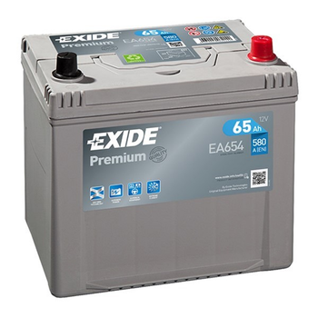 Аккумулятор автомобильный 65Ач 580А "+" справа EXIDE, EA654