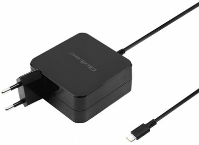 Мережевий зарядний пристрій Qoltec 90 W USB Type-C Black (5901878517414)