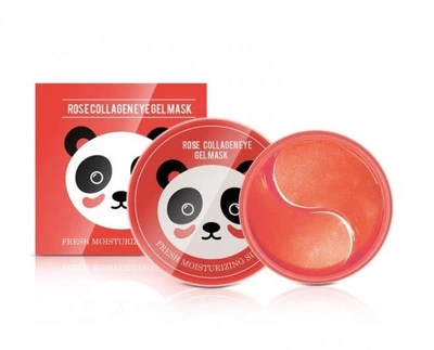Гидрогелевые патчи SERSANLOVE Rose Collagen Eye Gel Mask с экстрактом розы и коллагеном 60 шт
