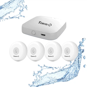 Беспроводная система оповещения о затоплении Tervix Pro Line ZigBee на 4 датчика, 498065