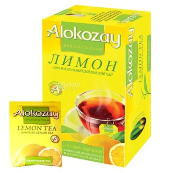 Чай Alokazay Черный с лимоном в конвертах 25*2г (24)