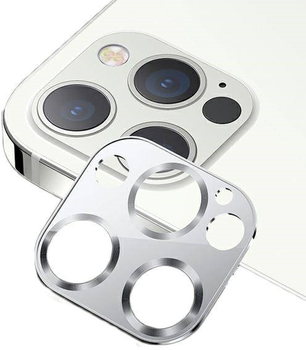 Zestaw szkieł hartowanych USAMS Camera Lens Glass do aparatu iPhone 12 Pro metal srebrny (6958444940168)