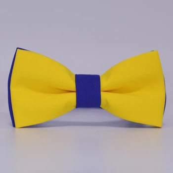 Бабочка Bow Tie House Basic сине-желтая патриотическая с габардина 06935