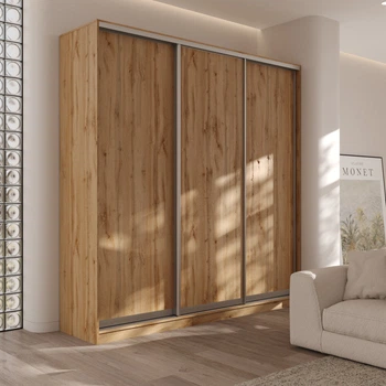 Шкаф-купе трехдверный Viant Ligth Kombo ДСП/ДСП/ДСП 2300х600x2400 мм Дуб Тахо