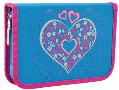 Пенал книжка твердий Heart lovely 20,5 x 13 x 4,5 см 1 Вересня