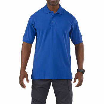 Футболка Поло тактична з коротким рукавом 5.11 Tactical Professional Polo - Short Sleeve Academy Blue XS (41060-692)