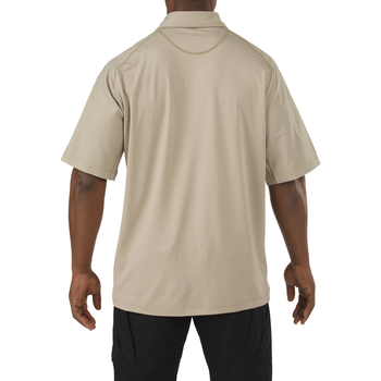 Футболка Поло тактична з коротким рукавом 5.11 Tactical RAPID PERFORMANCE POLO - SHORT SLEEVE Silver Tan XS (41018-160)