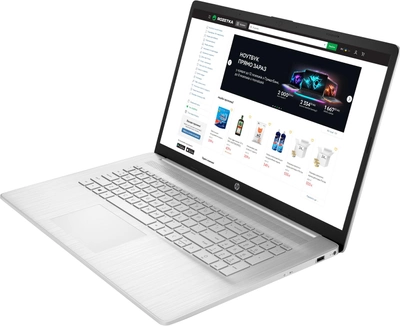 Ноутбук HP Laptop 17-cn3016ua (94Z27EA) Natural Silver / 17.3” IPS Full HD / Intel Core i5-1335U / RAM 16 ГБ / SSD 512 ГБ
