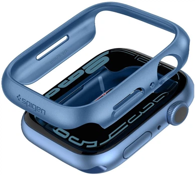 Чохол Spigen Thin Fit ACS04176 для Apple Watch 7 45 мм Blue (8809811857610)