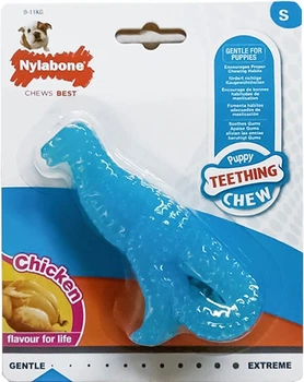 Динозавр іграшка зі смаком курки Nylabone Dinosaur Puppy Chicken S для цуценят до 11 кг (18214837053)