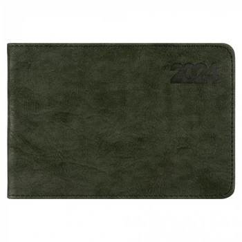 Щотижневик 10х15см Leo Planner датований 2024 Case хакі 128 стор