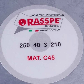 Нож для слайсера Rasspe 3250.00 D=250mm (250x210x40x3mm)