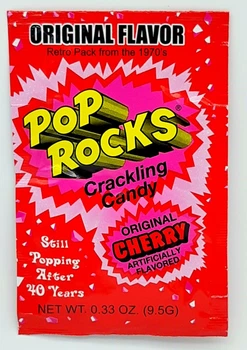 Драже шипучка Pop Rocks зі смаком вишні Cherry 9.5г