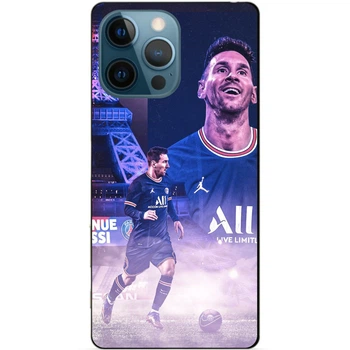 Силіконовий бампер чохол Candy для Iphone 16 Pro з малюнком Messi PSG Мессі