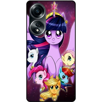 Чехол силиконовый бампер Candy для Oppo A58 с рисунком Пони my little pony