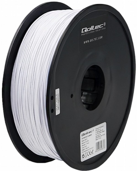 Profesjonalny filament do druku 3D Qoltec ABS PRO 1.75 mm 1 kg Biały (5901878506784) (5901878506784)