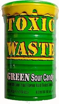 Кислі льодяники Toxic Waste Green Sour Candy 42 г