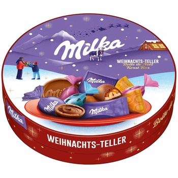 Шоколадний набір Milka Weihnachts teller 196г
