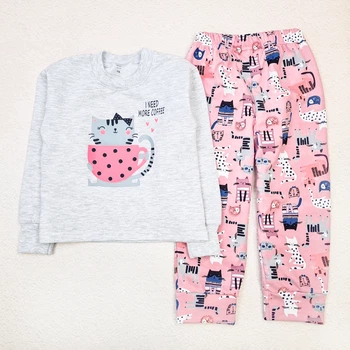 Пижама с принтом для девочки Dexter`s kittens 122 см
