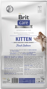 Sucha karma dla kociąt Brit Care Cat GF Kitten Gentle Digestion Strong Immunity z łososiem 7 kg (8595602565054)