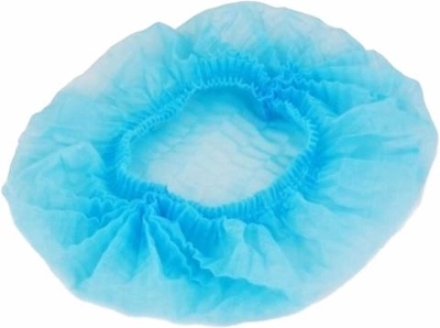 Одноразовая шапочка-берет Медоспан голубая 2 резинки 1000 шт (106500172)
