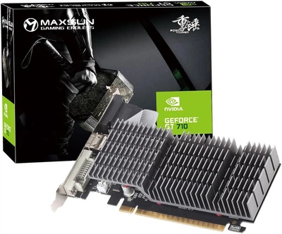 Відеокарта GeForce GT710, Maxsun, Power HammerII, 1Gb DDR3, 64-bit, HDMI/VGA/DVI-D, 954/1000 MHz (MS-GT710 Power Hammer II)