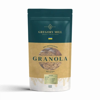 Гранола Імбір Gregory Mill Ginger, 1000 г GM-01-08