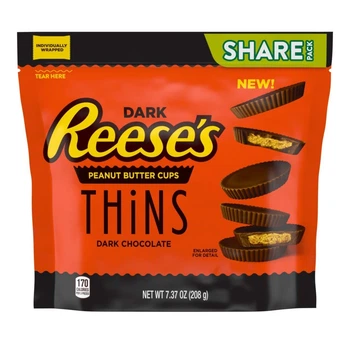 Шоколад Reese's Thins Dark з начинкою з арахісової олії 208г