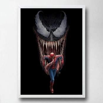 Постер на ПВХ "Venom Spiderman" UkrPoster 2212570075 біла рамка 50х70 см