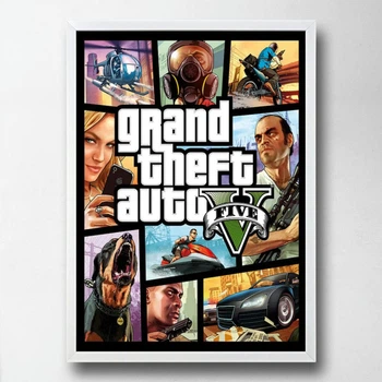 Постер на ПВХ "GTA" UkrPoster 2212570020 белая рамка 50х70 см