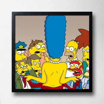 Постер на ПВХ "Marge Simpsons" UkrPoster 2211550050 черная рамка 50х50 см