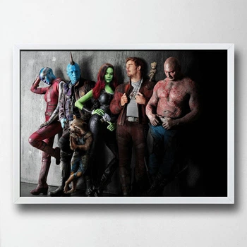 Постер на ПВХ "Guardians BW and Color" UkrPoster 2212570082 белая рамка 50х70 см