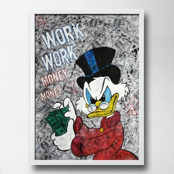 Постер на ПВХ "Work Work" UkrPoster 2212570002 белая рамка 50х70 см