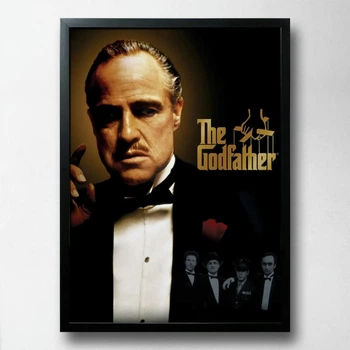 Постер на ПВХ "GodFather" UkrPoster 2211570015 чорна рамка 50х70 см