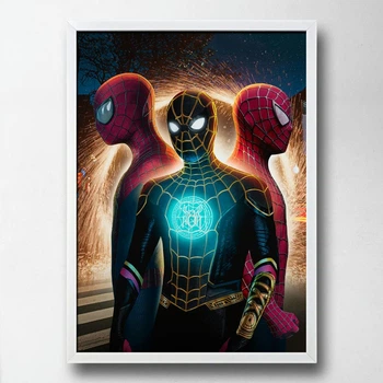 Постер на ПВХ "Spiderman Trio" UkrPoster 2212570068 біла рамка 50х70 см