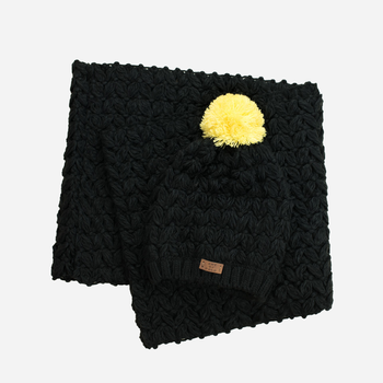 Комплект жіночий шапка + шарф Art Of Polo Cz19910 One Size Чорний (5902021127429)