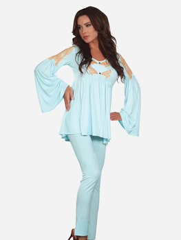 Піжама (штани+кофта) жіноча LivCo Corsetti Fashion Chloe XL Синя (5907996384556)