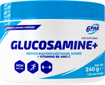 Suplement diety 6PAK Nutrition Effective Glucosamine+ 240 g (5902811811187)