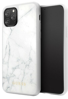 Etui Guess Marble do Apple iPhone 11 Pro White (3700740461365)