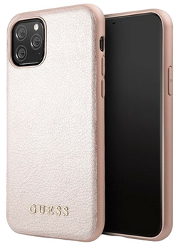 Панель Guess Iridescent для Apple iPhone 11 Pro Рожеве золото (3700740463079)