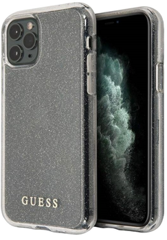 Панель Guess Glitter для Apple iPhone 11 Pro Срібляста (3700740477700)