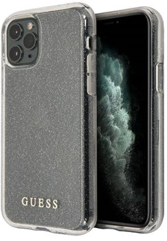 Панель Guess Glitter для Apple iPhone 11 Pro Срібляста (3700740477700)