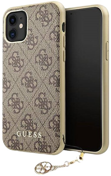 Etui Guess 4G Charms Collection do Apple iPhone 11 Brown (3700740468081)