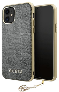 Etui Guess 4G Charms Collection do Apple iPhone 11 Grey (3666339016333)