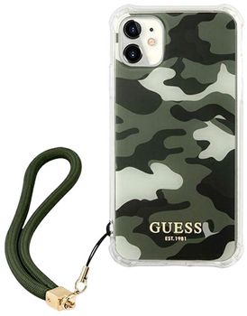 Etui Guess Camo Collection do Apple iPhone 11 Khaki (3666339005948)