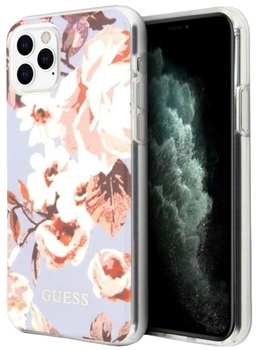 Панель Guess Flower Collection для Apple iPhone 11 Pro Max Бузковий (3700740475553)